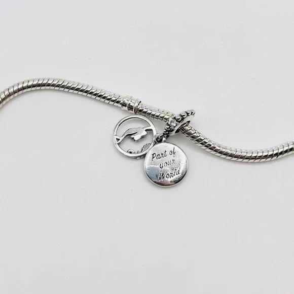 “Part of your World” Mermaid Overlay Pendant Charm - Picture 4 of 4
